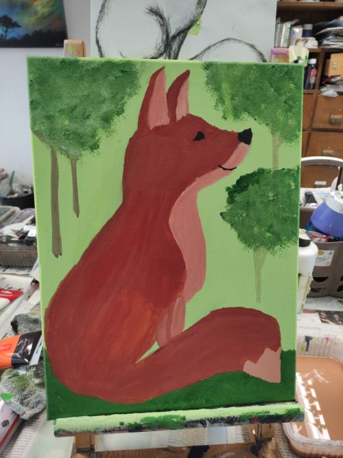 Malen mit Acrylfarben: Tierbilder